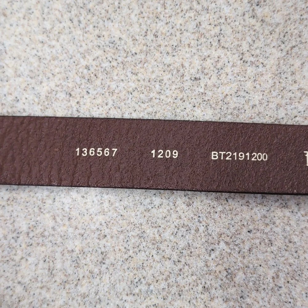 Fossil Brown Leather Belt, Size Men's Large